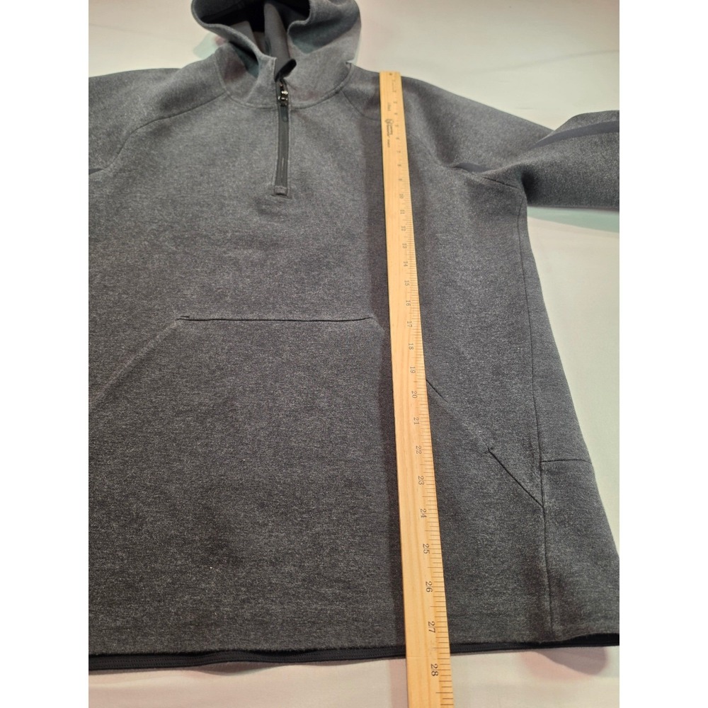 Lululemon Mens Large 1/2 zip Oversized scuba hoodie dark gray - Picture 4 of 7